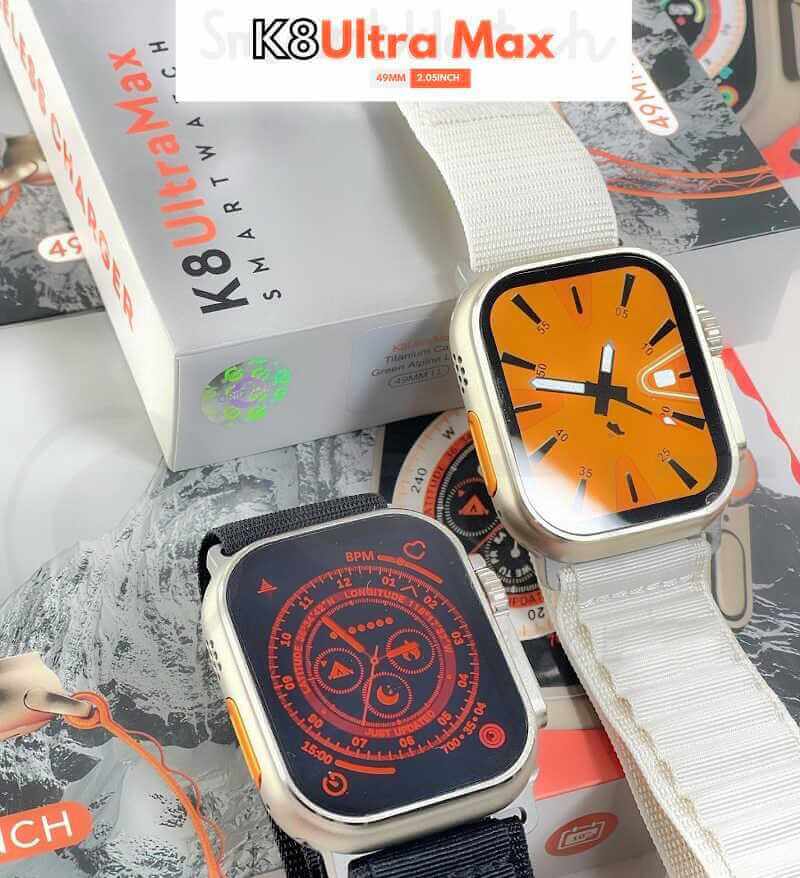 K8 Ultra Max SmartWatch Dual Straps Big Screen Smart Watch AjmanShop