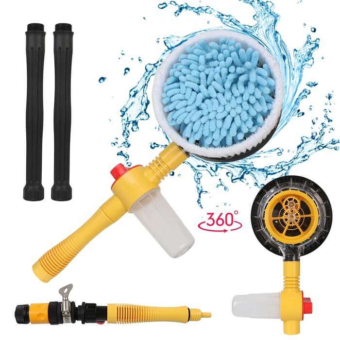 Automatic Car Wash Tools Professional Spray Foam Rotating Brush Set in AjmanShop 
