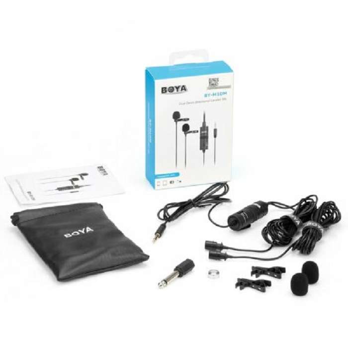 Boya BY-M1DM Dual Lavalier Microphone in AjmanShop 