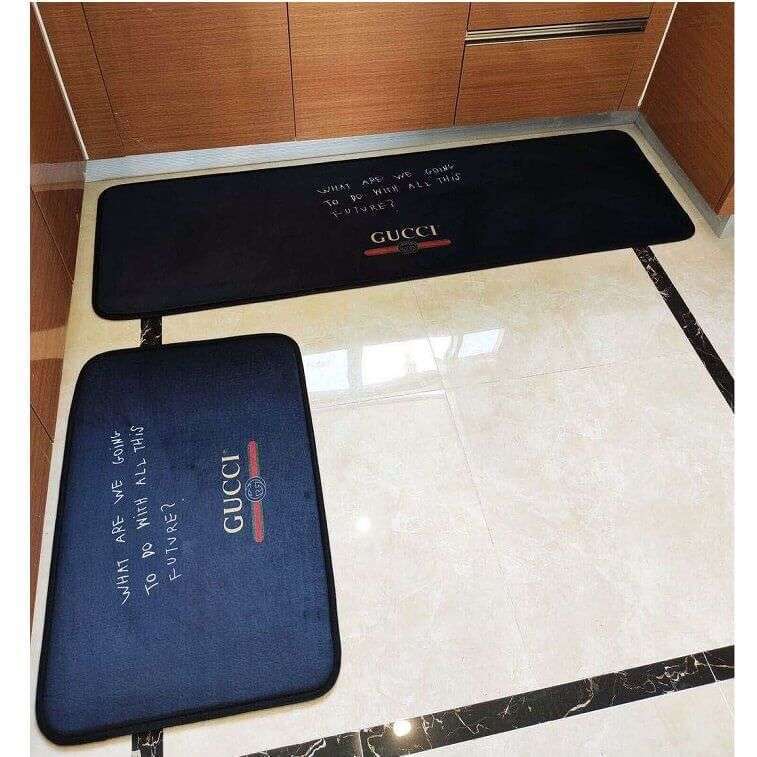 Gucci 2 Pieces Non-Slip Kitchen Mat Set In AjmanShop