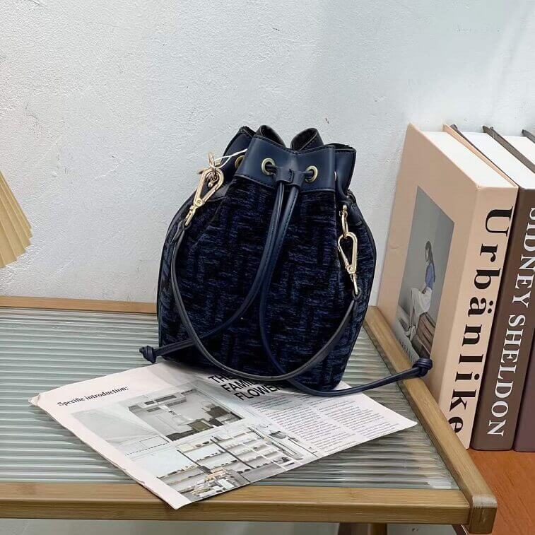 Fendi Pouch Mon Tresor Mini Bag For Ladies Blue in AjmanShop