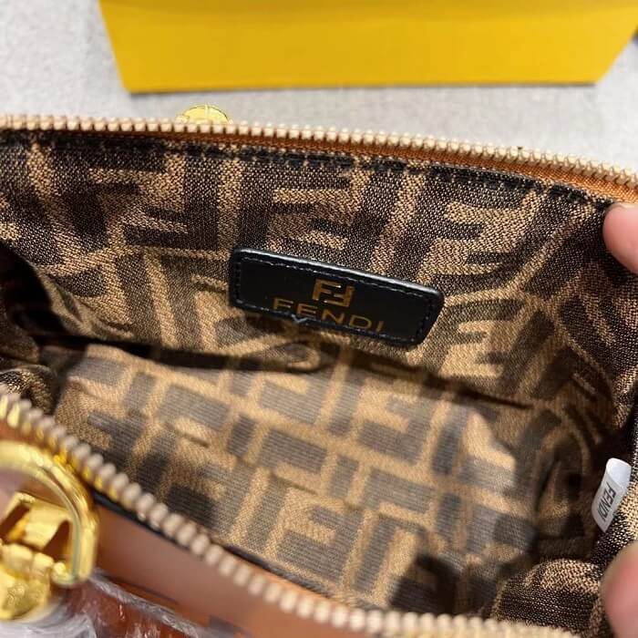 Fendi Roma Mini Small Brown leather Boston bag in AjmanShop 