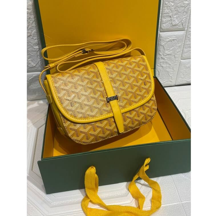 Goyard Shoulder Printed Bag for Ladies Yellow in AjmanShop