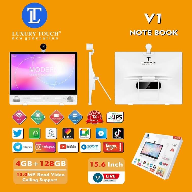 Luxury Touch V1 New Generation Note Book, Live Stream 15.6 inch NootBook-Ajman Shop