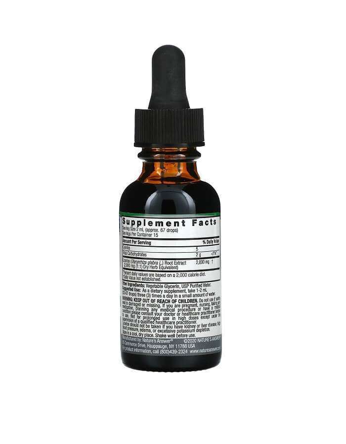 Nature's Answer Licorice Root Extract Oil with Alcohol Free in AjmanShop 