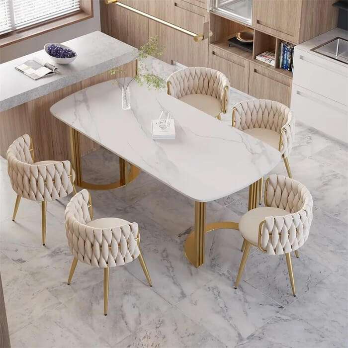 Nordic Off White Barrel Back Dining Chair in AjmanShop 