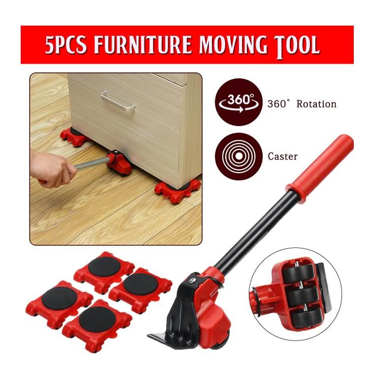 5Pcs Furniture Moving Heavy Hand Tool Set - AjmanShop