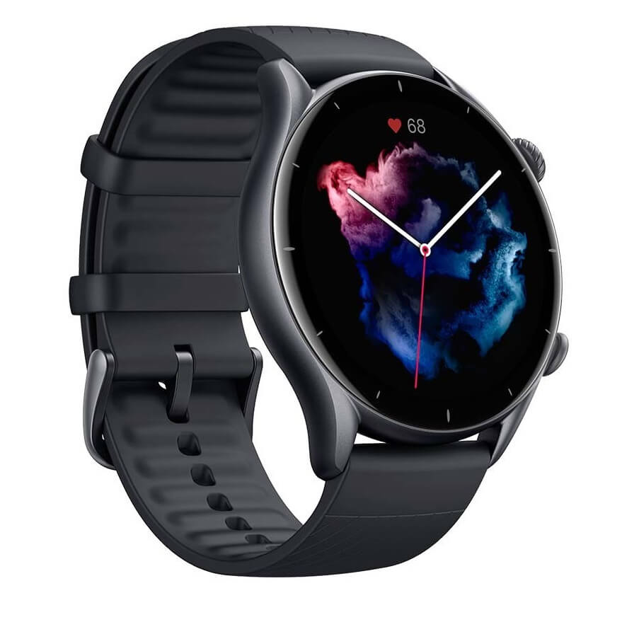 Amazfit A1971 GTR 3 Smart Watch Thunder Black - AjmanShop