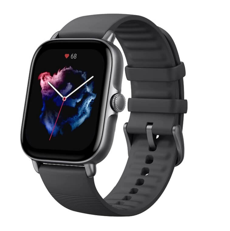 Amazfit GTS 3 Smart Watch 1.75inch Ultra HD AMOLED Display Black - AjmanShop