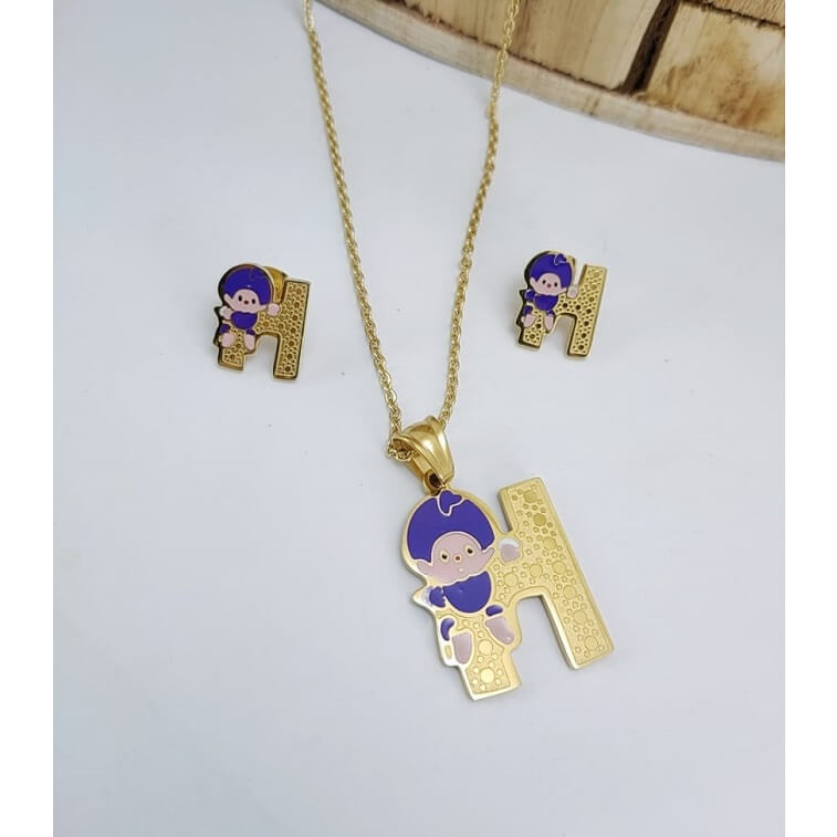 Cartoon Shape Gold Jewelry Set AjmanShop