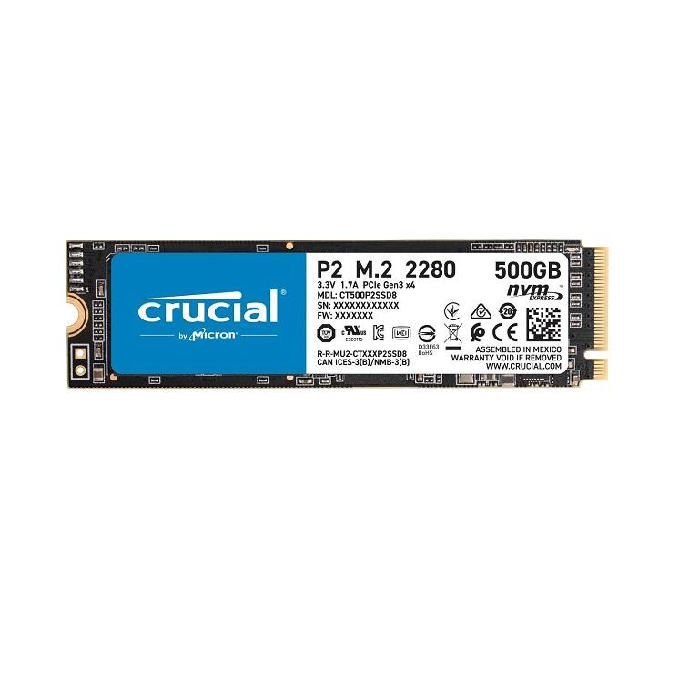 Crucial P2 500GB 3D NAND NVMe PCIe M.2 SSD in Ajman Shop Dubai