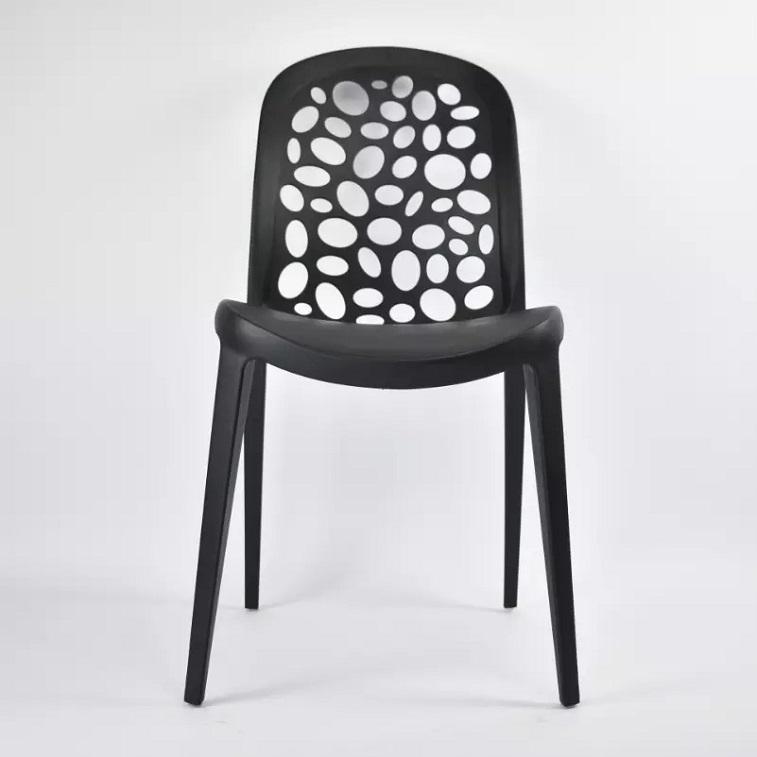 Dining Chair A Minimalist Style Modern Plastic Chair Black in Ajman Shop Dubai