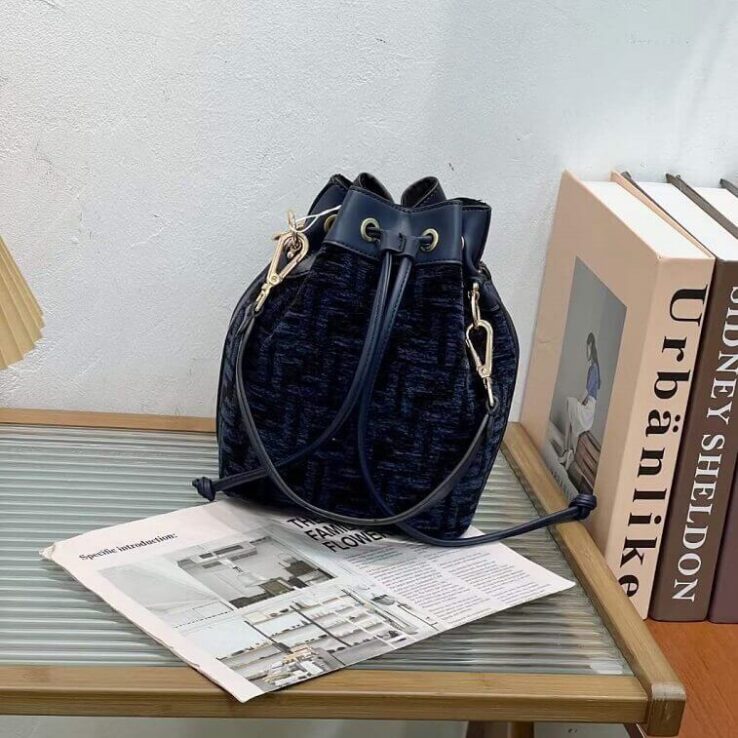 Fendi Pouch Mon Tresor Mini Bag For Ladies Blue- AjmanShop