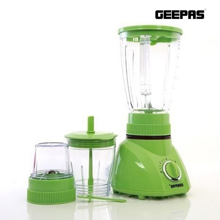 Geepas 3 in 1 Multifunctional Blender With Powerful Motor Grinder 400W GSB1514N in Ajman Shop Dubai