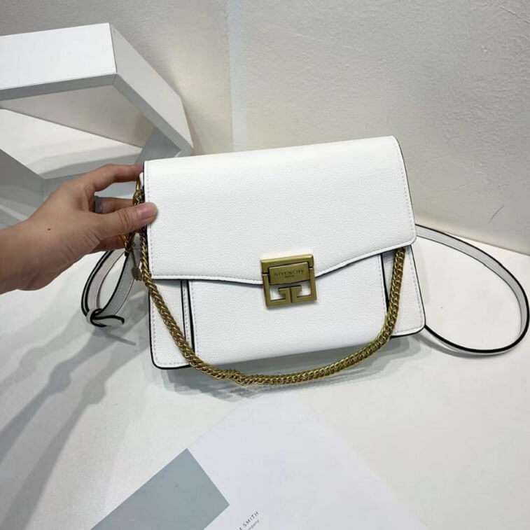 Givenchy Small GV3 Crossbody Bag White - AjmanShop