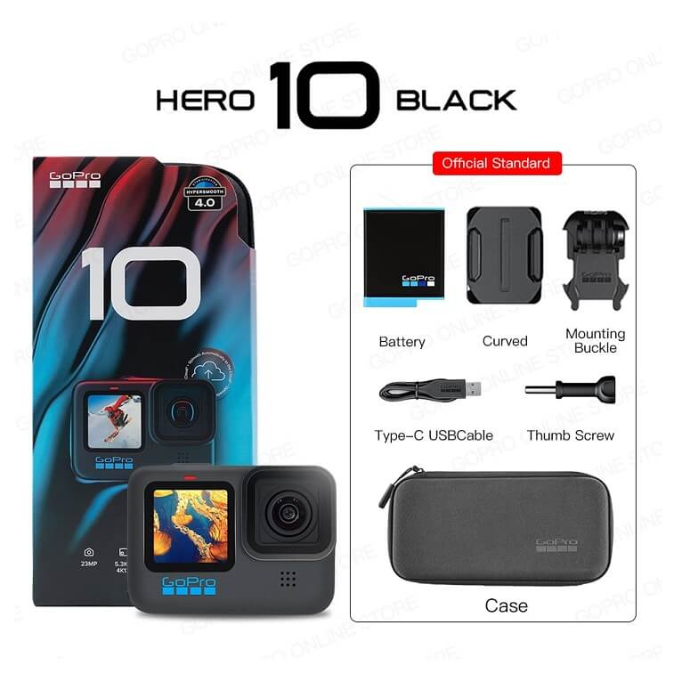 GoPro Hero10 Waterproof Action Camera Combo - AjmanShop