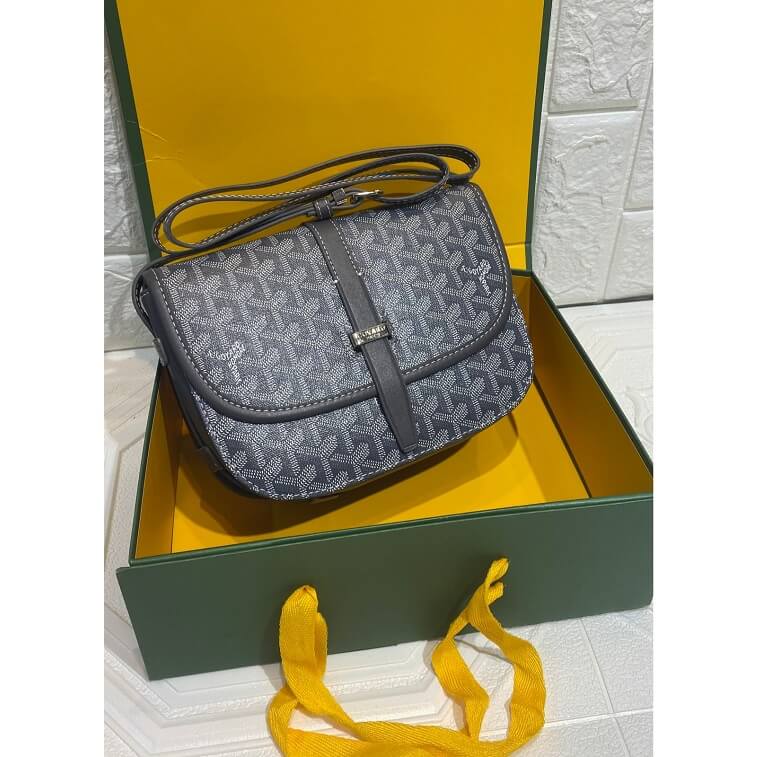 Goyard Shoulder Printed Bag for Ladies Grey- AjmanShop