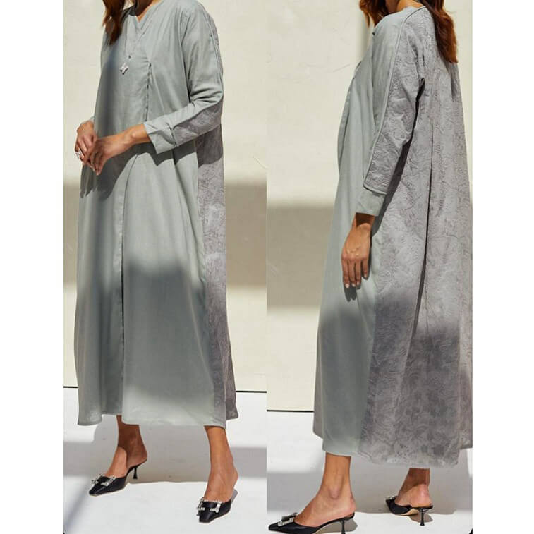 Grey Abaya - AjmanShop