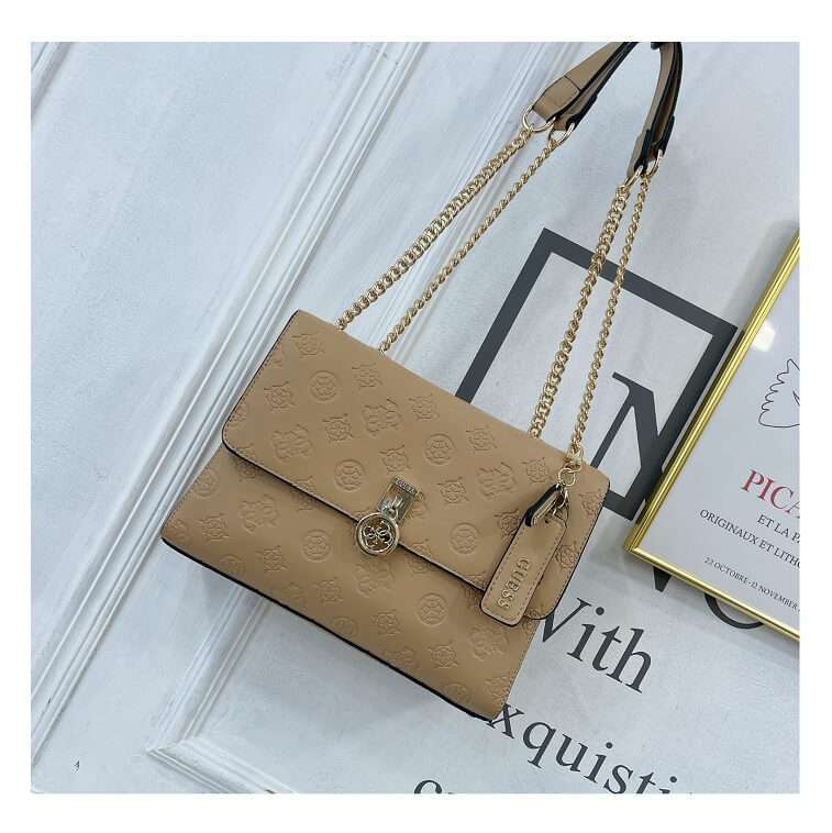 Guess Women Crossbody Beige Bag - AjmanShop