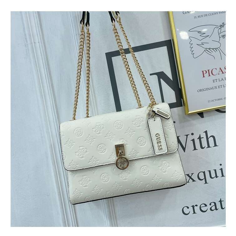 Guess Women Crossbody White Bag - AjmanShop