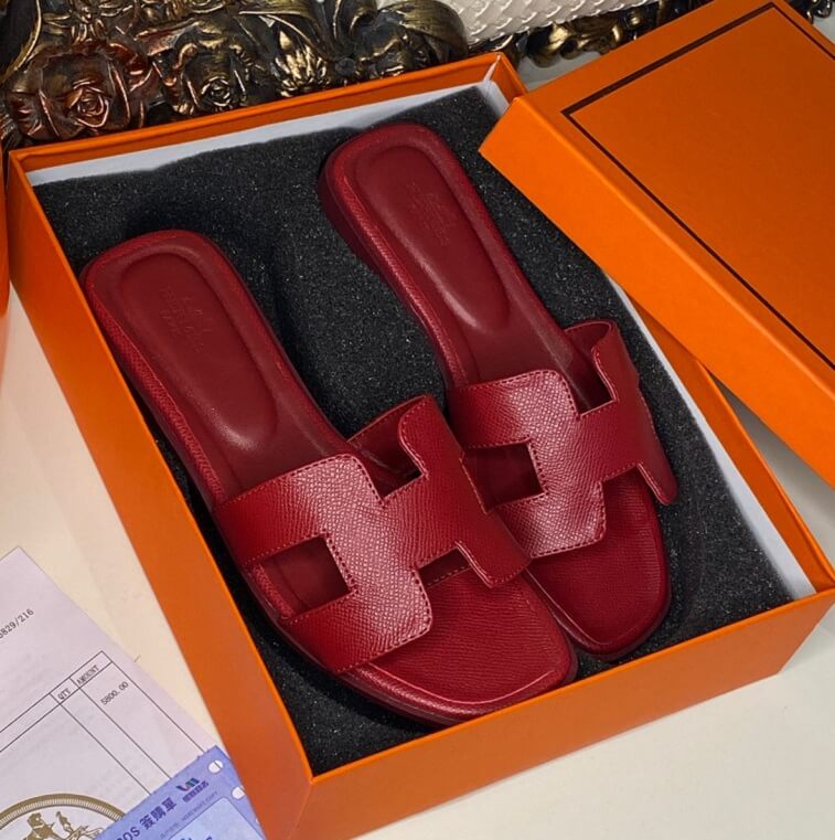 Hermes Red Slipper in Ajman Shop Dubai