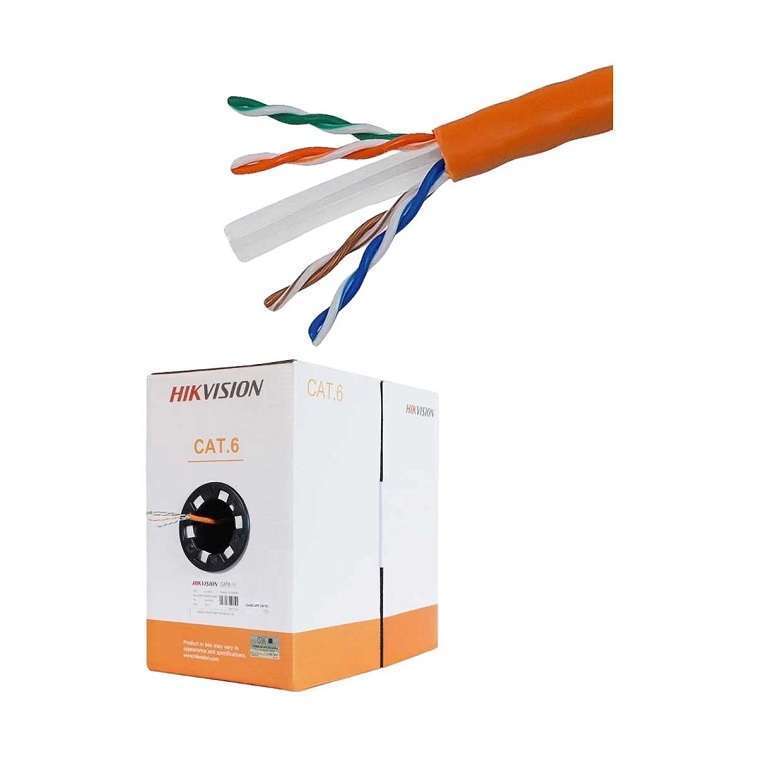 Hikvision 305 Meter LAN Network Cable Wire CAT 6 Full Copper Ajmanshop