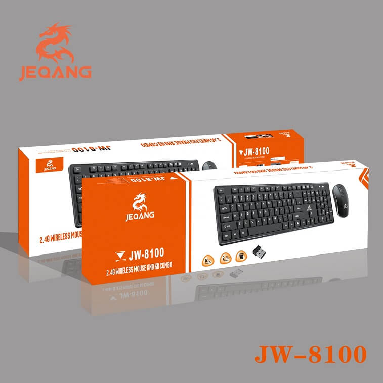 JEQANG JW 8100 2.4G Wireless set Mouse Keyboard for Engllish 1