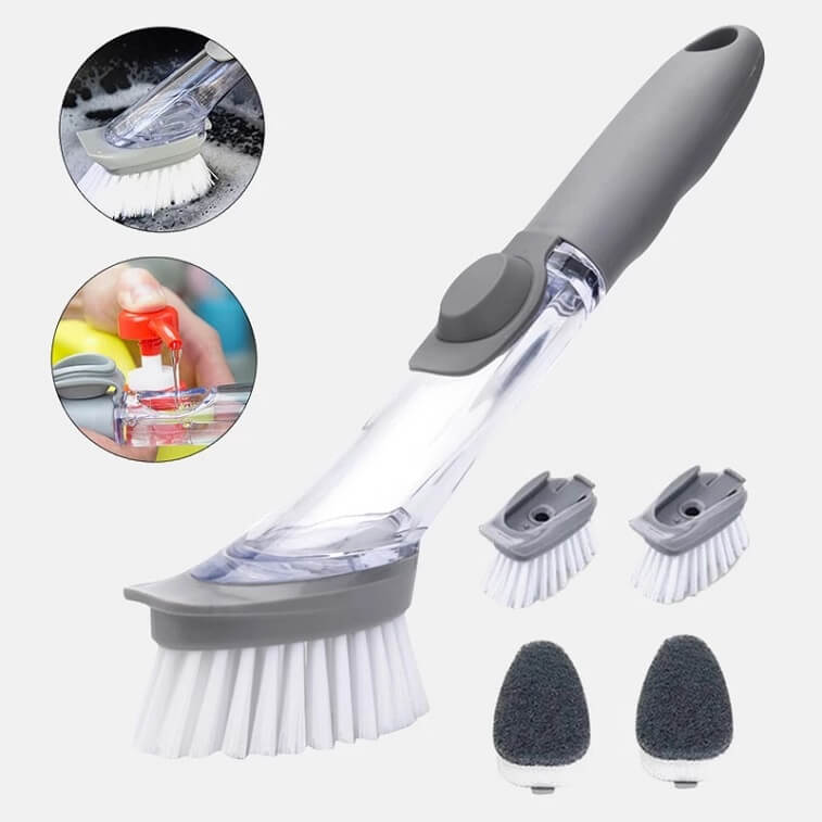 Kitchen Cleaning Brush Scrubber Dish Bowl Washing Sponge - AjmanShop