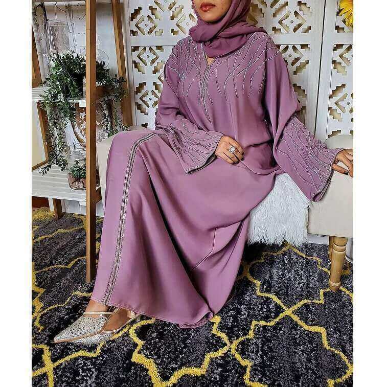 Lavender Abaya - AjmanShop