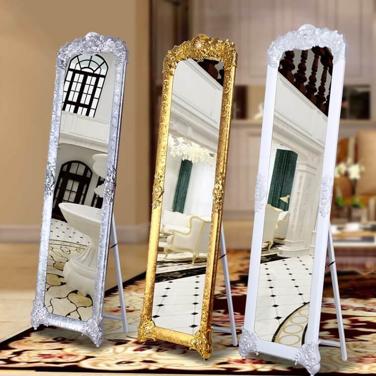 Luxury Stylish Royal Standing Mirror For Living Room in Ajman Shop Dubai