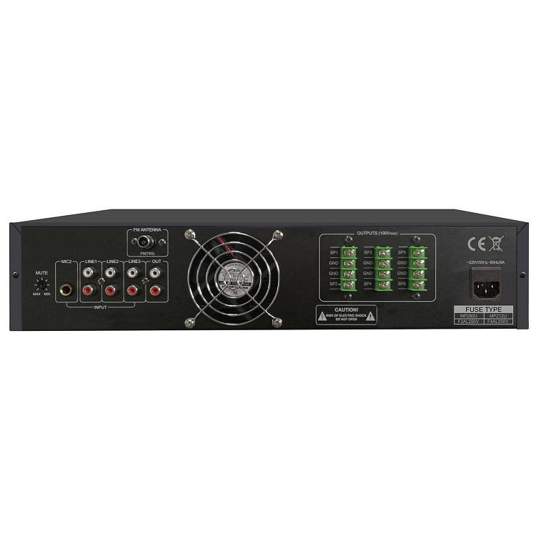 MP260U 60W 6 Zones Mixer Amplifier1