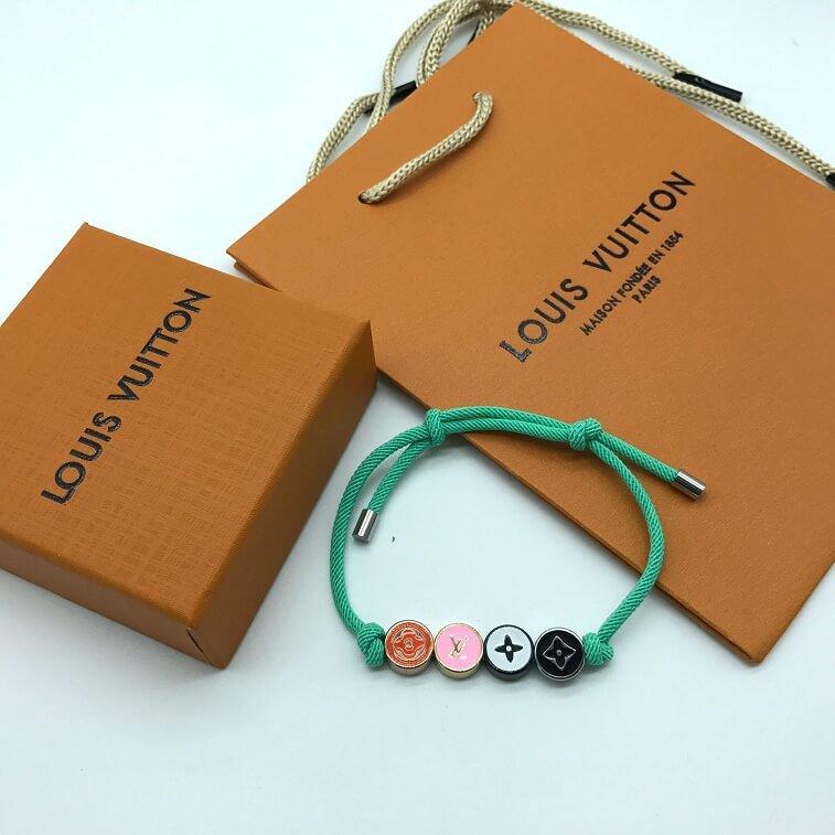 Monogram Stylish Louis Vuitton Bracelets For Men And Women Green in Ajman Shop Dubai