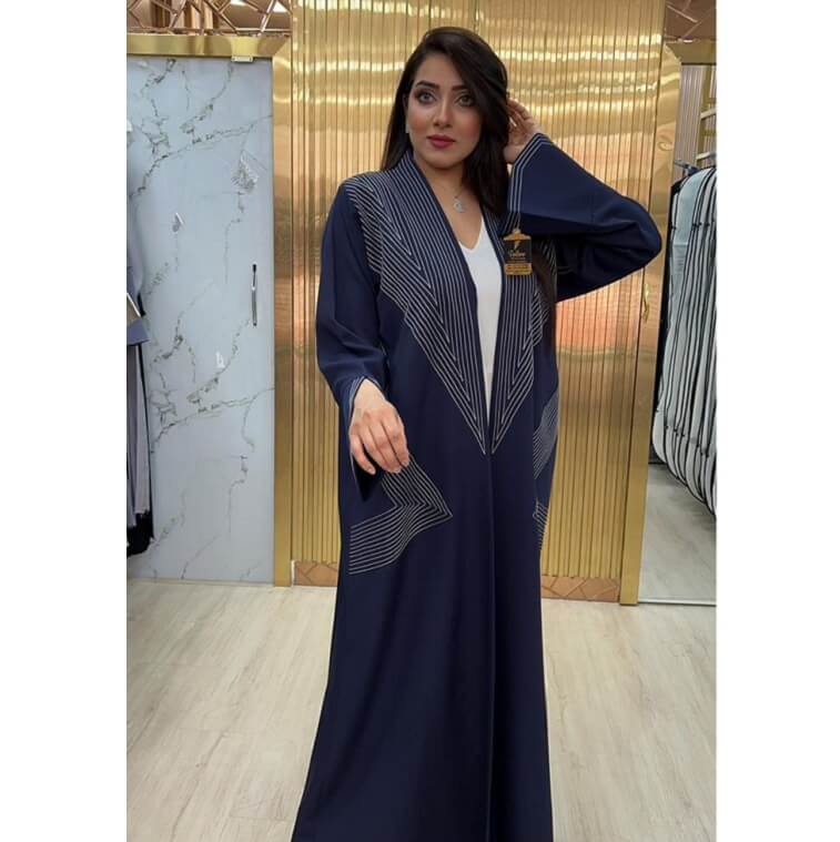 Navy Blue Abaya - AjmanShop