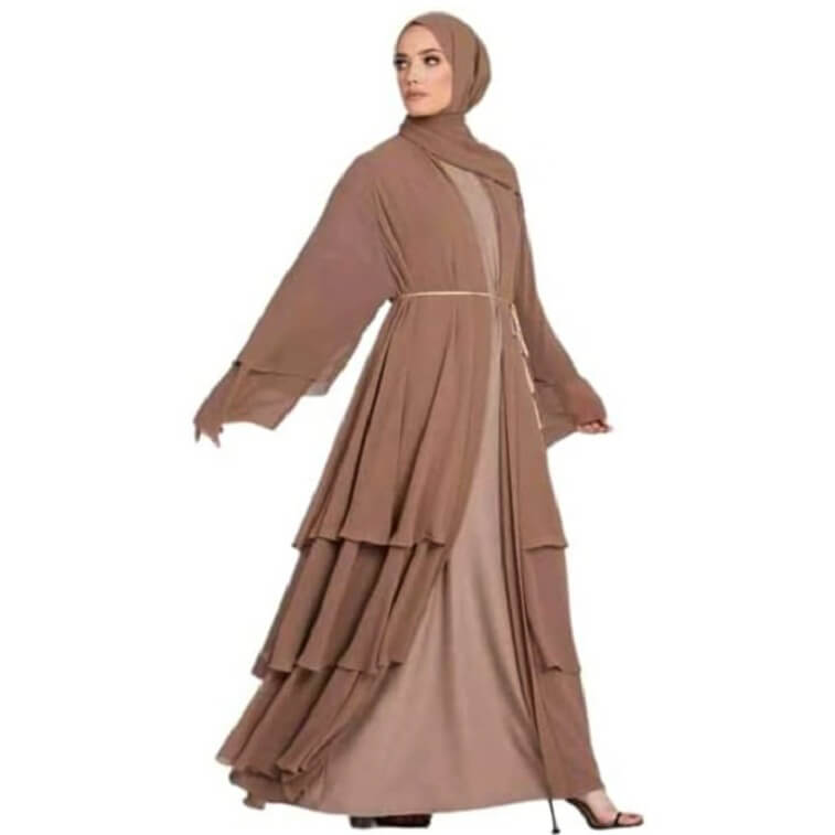 Nude Color Abaya - AjmanShop