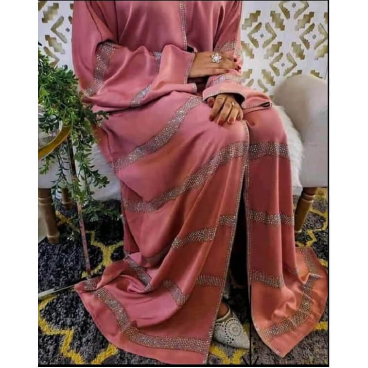 Nude Pink Abaya - AjmanShop