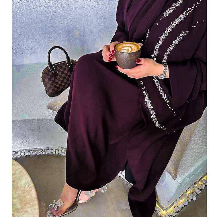 Purple Abaya - AjmanShop