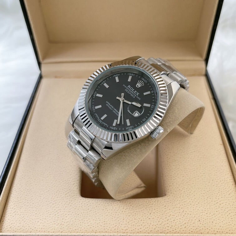 Rolex Stylish Watches For Men With Box Silver 1 1