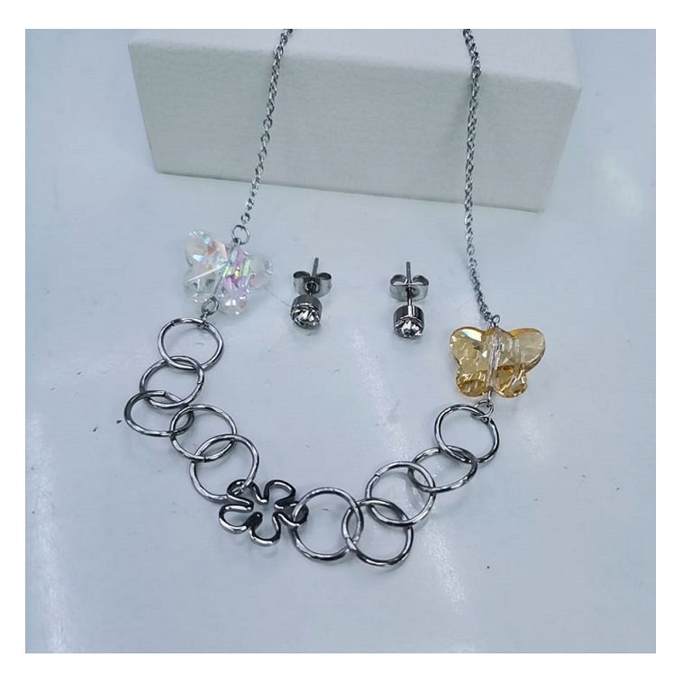 Silver 3 Pcs Jewelry Set AjmanShop