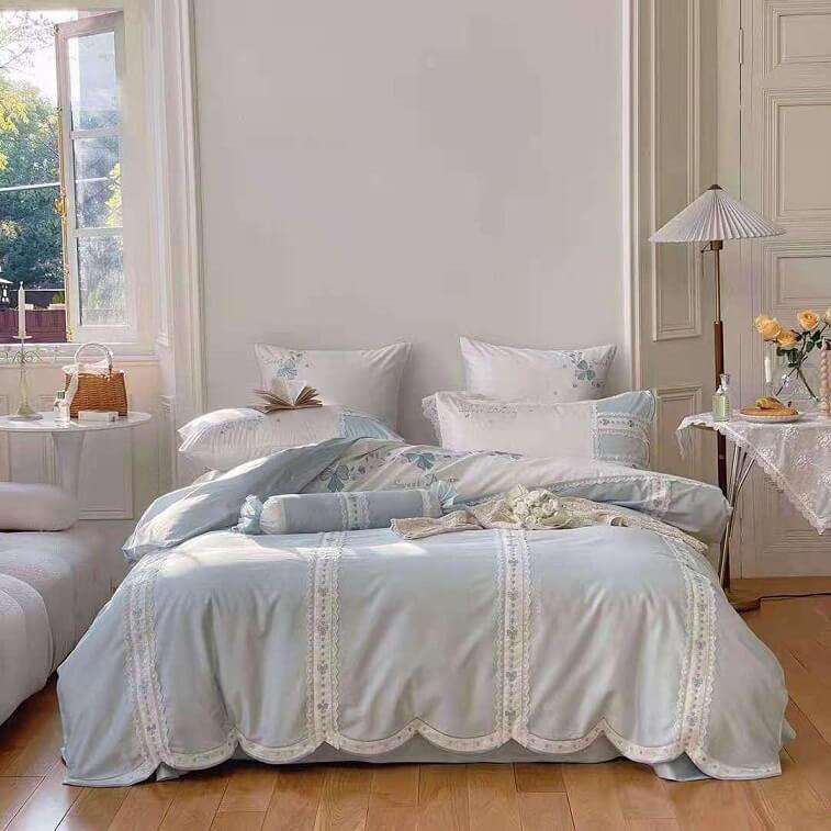 Sky Blue Bed Cover Set - AjmanShop