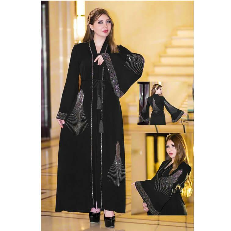 Stone Black Abaya in Ajman Shop Dubai