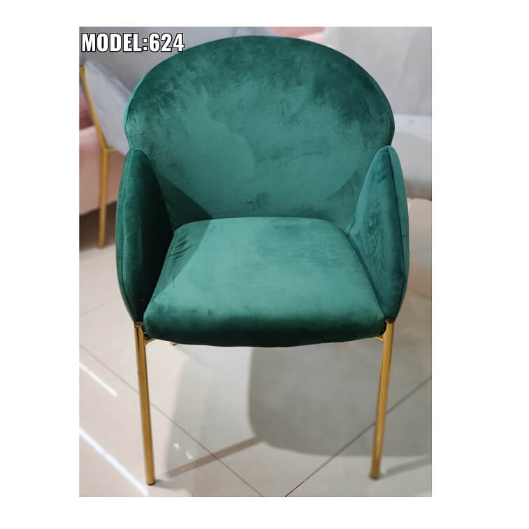 Stylish Velvet Dining Chair for Home Green Ajmanshop