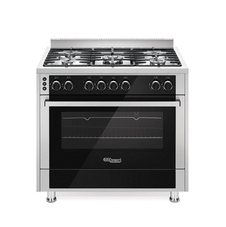 Super General 5 Gas Burners Cooker SGC916FSBGOF