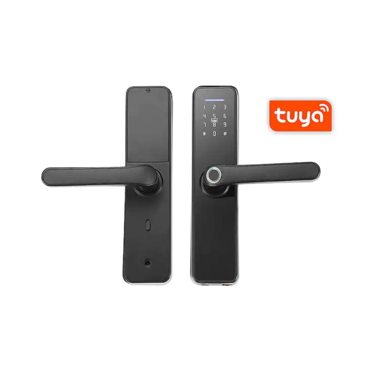 Tuya Smart Wifi Door Lock Black