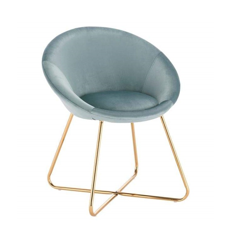 Velvet Hystrix Dining Chair Light Blue