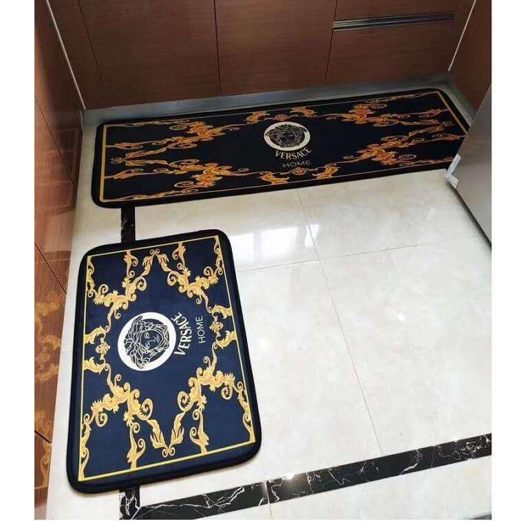 Versace 2 Pieces Non Slip Kitchen Mat Set- AjmanShop