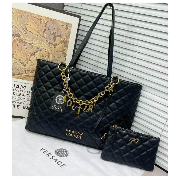 Versace Jeans Couture Tote Bag for Women Black- AjmanShop