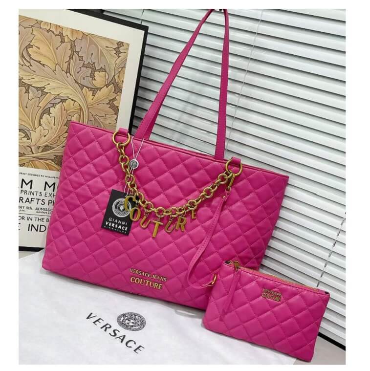 Versace Jeans Couture Tote Bag for Women Hot Pink- AjmanShop