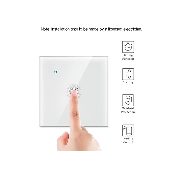 Wifi 1 Gang White Smart Switch