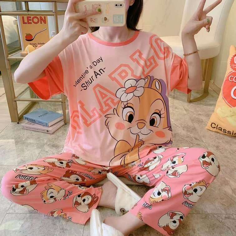 Womens Cartoons Terno Sleepwear - AjmanShop