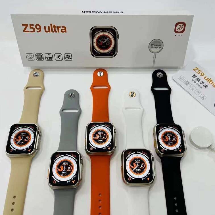 Z59 Ultra Smart Watch Series 8 Wireless Bluetooth Sports Smartwatch Orange- AjmanShop